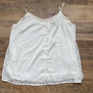 White and gold tank top